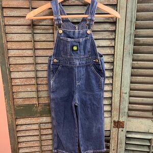 John Deere denim overalls bibs 4T cotton
